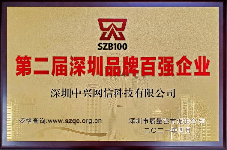 第二届深圳市品牌建设促进大会举行 中兴网信上榜品牌百强企业